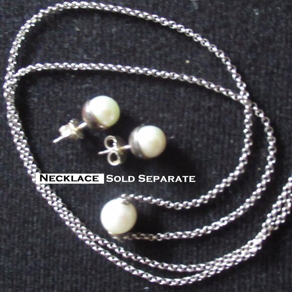 Pandora, Pearl Stud Earrings, 7mm, 925, Modern, Contemporary - Picture 11 of 11